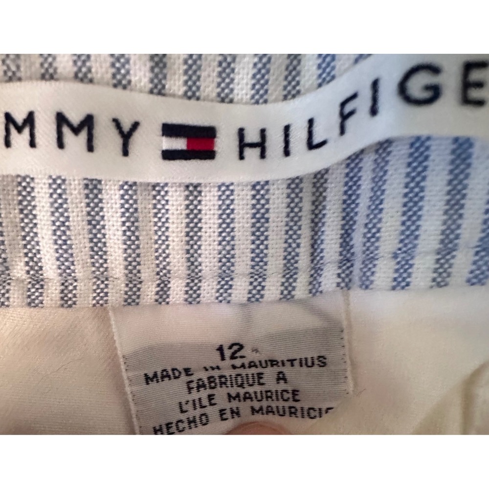 Tommy Hilfiger Womens Chino Shorts Bundle Size 12 Pleated Khaki White Cotton 2Pk - Picture 8 of 10